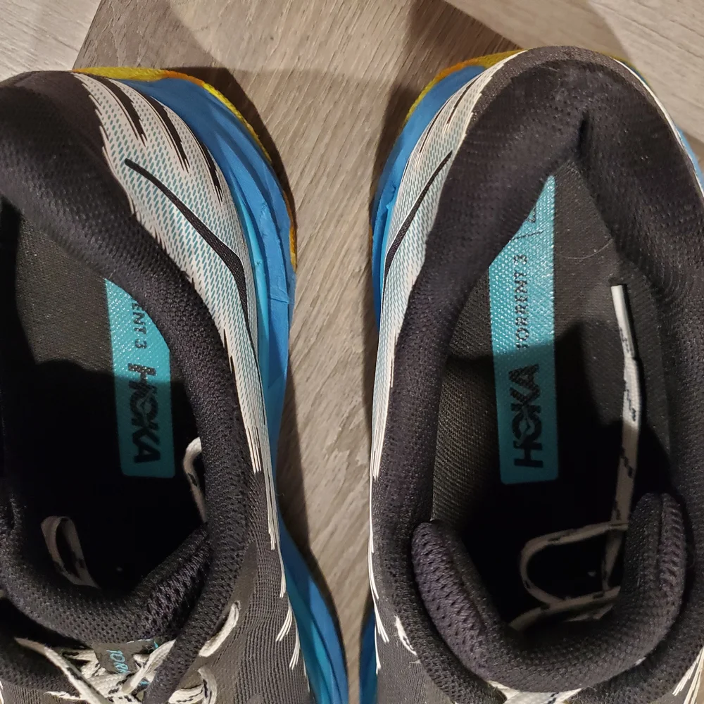 Hoka Men's Torrent 3 Black & Blue Athletic Running Shoes Size 10.5D - Picture 5 of 13